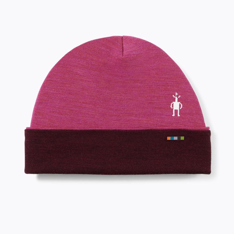 Smartwool Thermal Merino Reversible Cuffed berretto invernale festivo fucsia erica 4