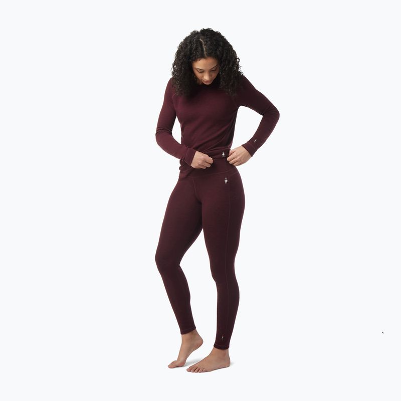 Pantaloni termici da donna Smartwool Merino 250 Baselayer Bottom Boxed nero cherry heather 2