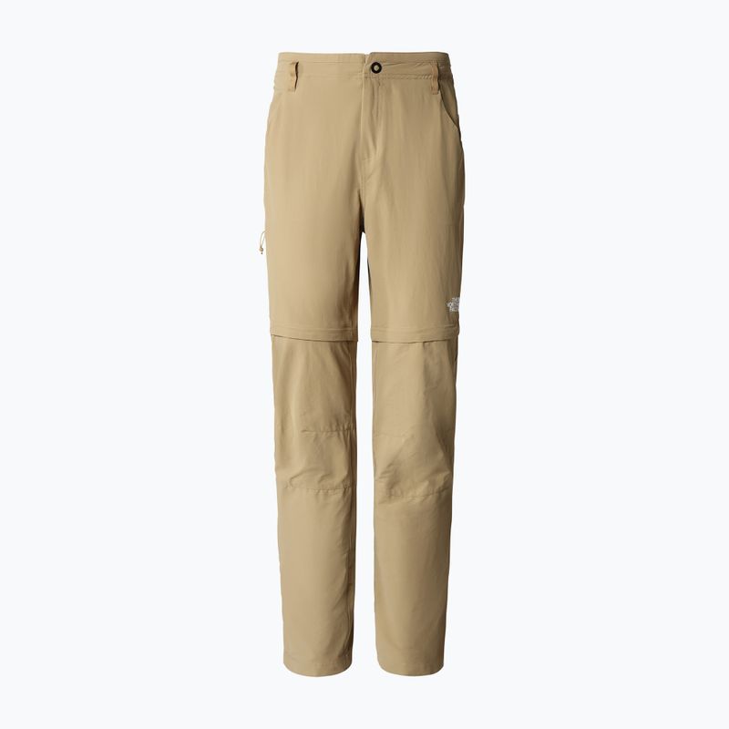 Pantaloni da trekking da donna The North Face Exploration Conv Reg Straight kelp tan