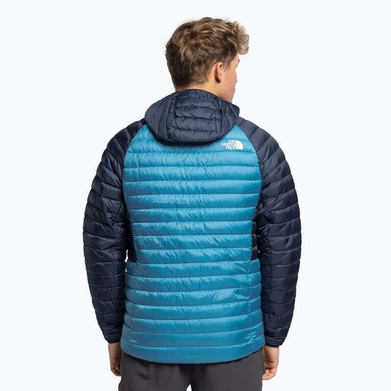 Piumino da uomo The North Face Bettaforca Lt Down Hoodie blu acustico/blu scuro 4