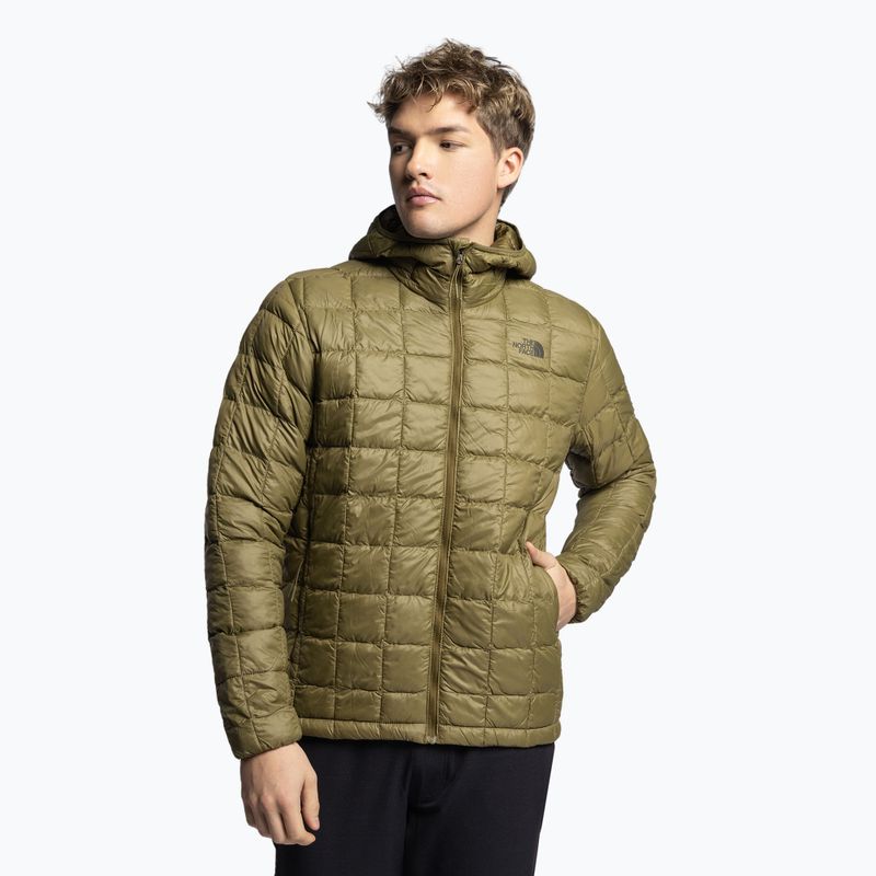 Piumino da uomo The North Face Thermoball Eco Hoodie 2.0 oliva militare