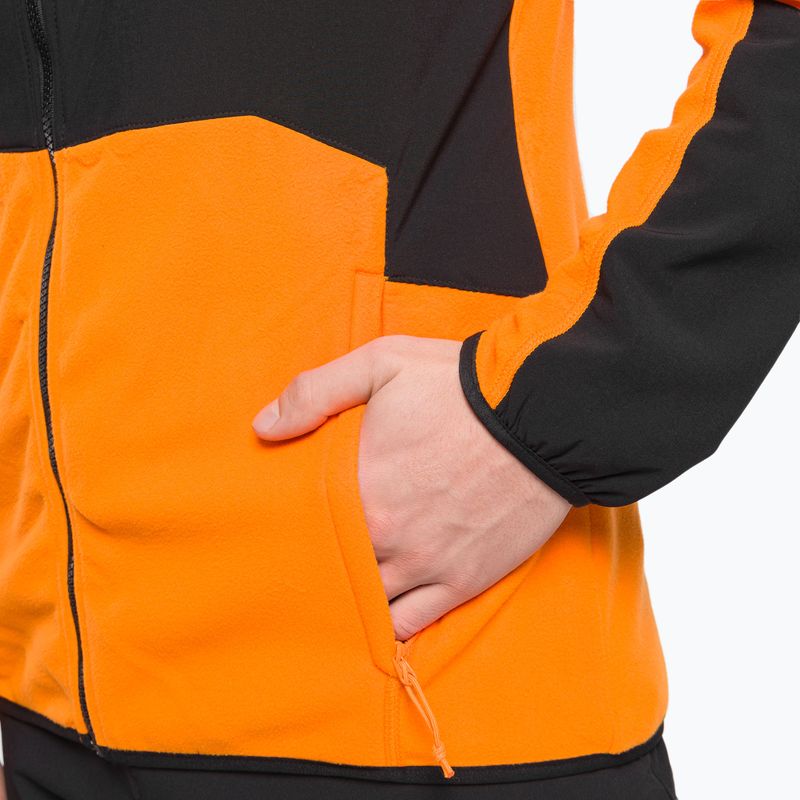 Felpa da trekking da uomo The North Face Glacier Pro Full Zip cono arancio/nero 7