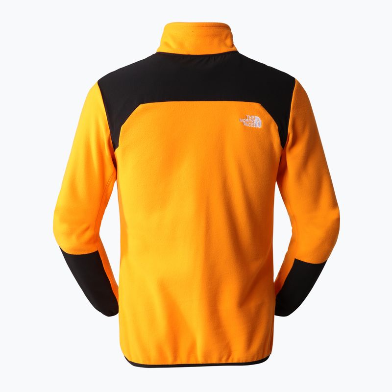 Felpa da trekking da uomo The North Face Glacier Pro Full Zip cono arancio/nero 9