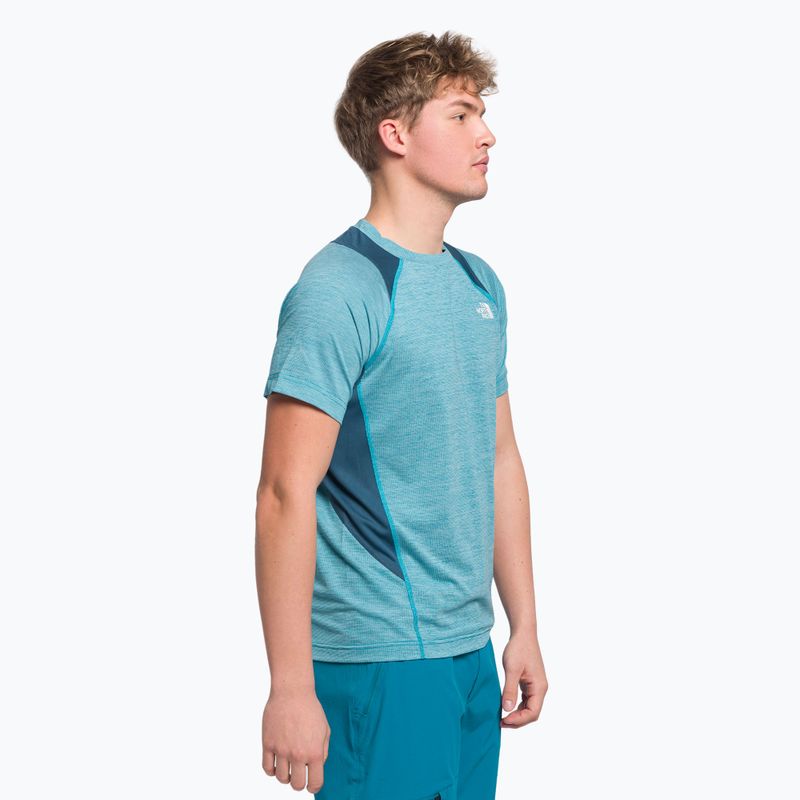 Camicia da trekking da uomo The North Face AO Glacier acoustic blue/white heather/shady blue 3