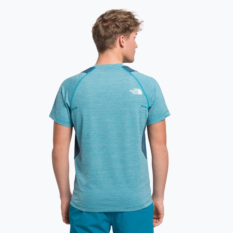 Camicia da trekking da uomo The North Face AO Glacier acoustic blue/white heather/shady blue 4