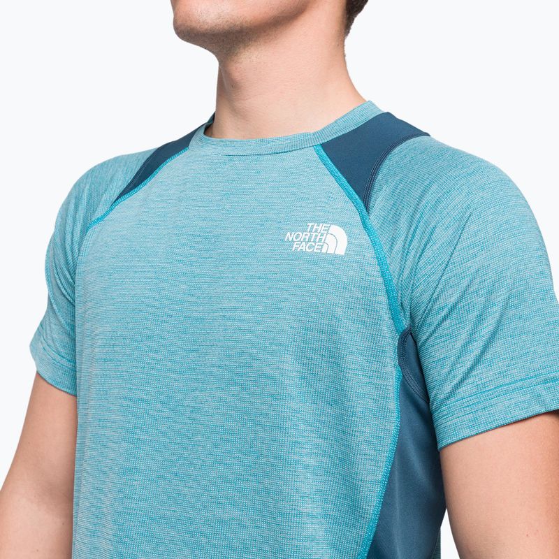 Camicia da trekking da uomo The North Face AO Glacier acoustic blue/white heather/shady blue 5