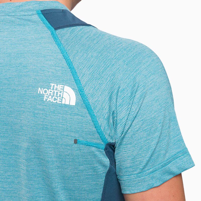 Camicia da trekking da uomo The North Face AO Glacier acoustic blue/white heather/shady blue 6