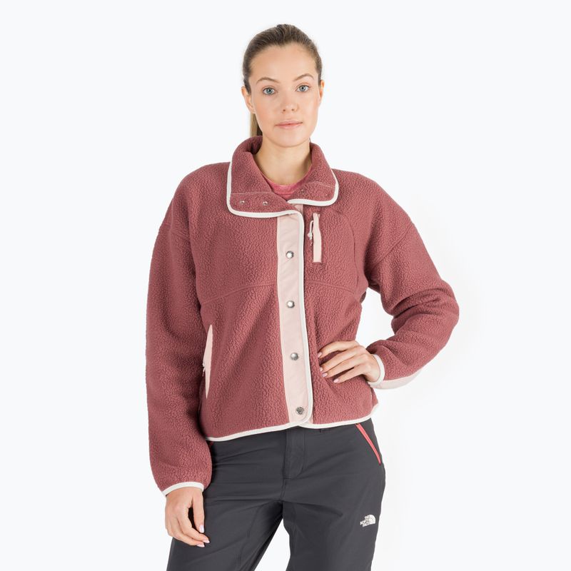 Felpa trekking donna The North Face Cragmont Fleece zenzero selvatico/rosa sera