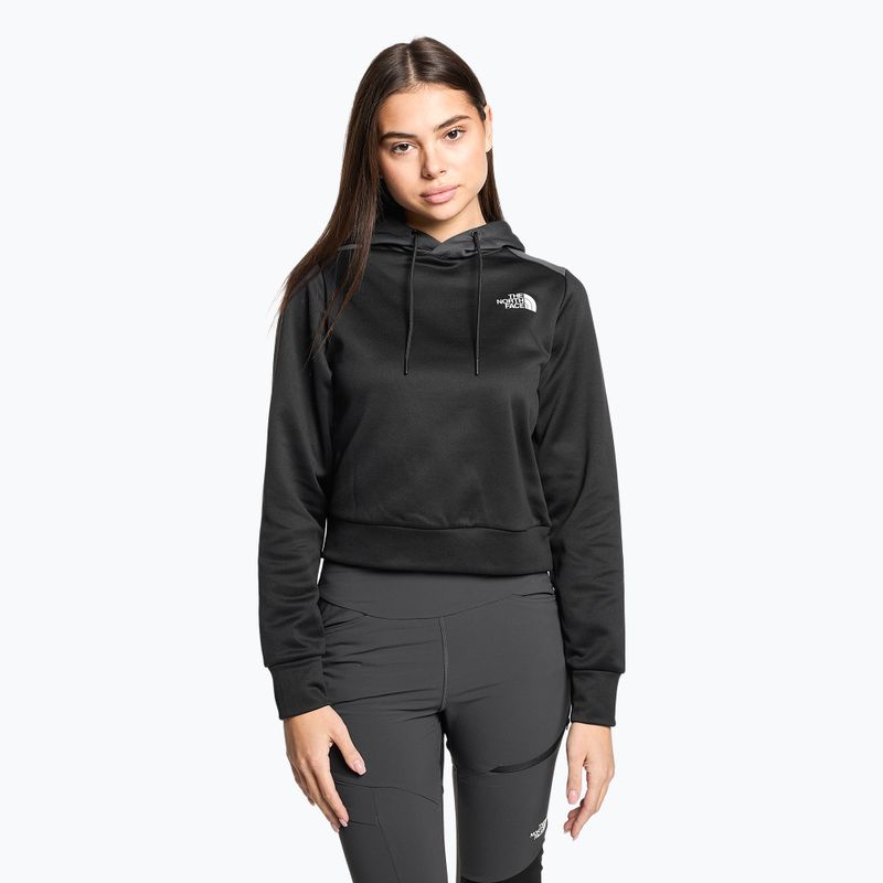 Felpa da trekking da donna The North Face Reaxion Fleece P/O Hoodie nero/grigio asfalto