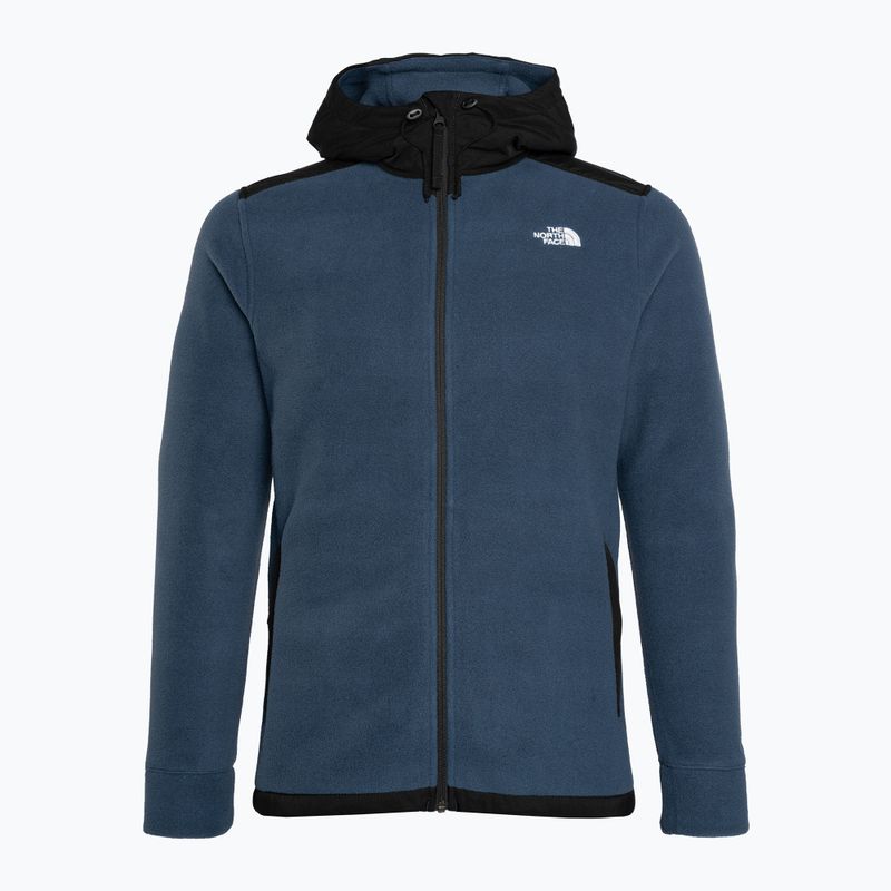 Felpa da trekking da uomo The North Face Alpine Polartec 200 FZ con cappuccio blu scuro/nero 5