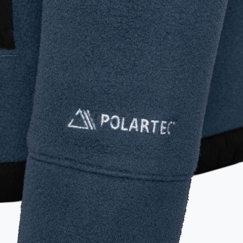 Felpa da trekking da uomo The North Face Alpine Polartec 200 FZ con cappuccio blu scuro/nero 8