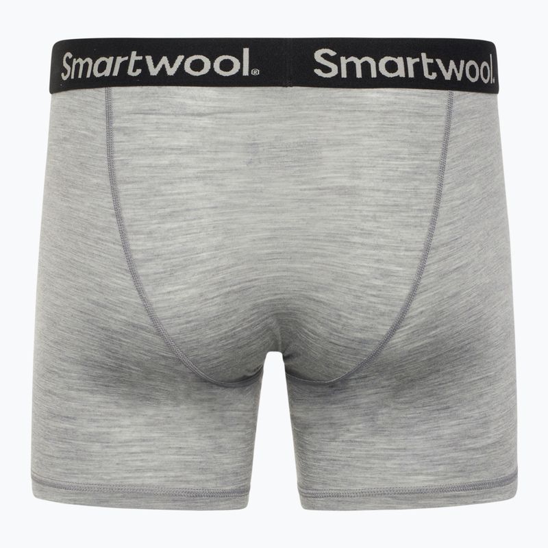 Boxer termici Smartwool Merino da uomo grigio chiaro heather 2