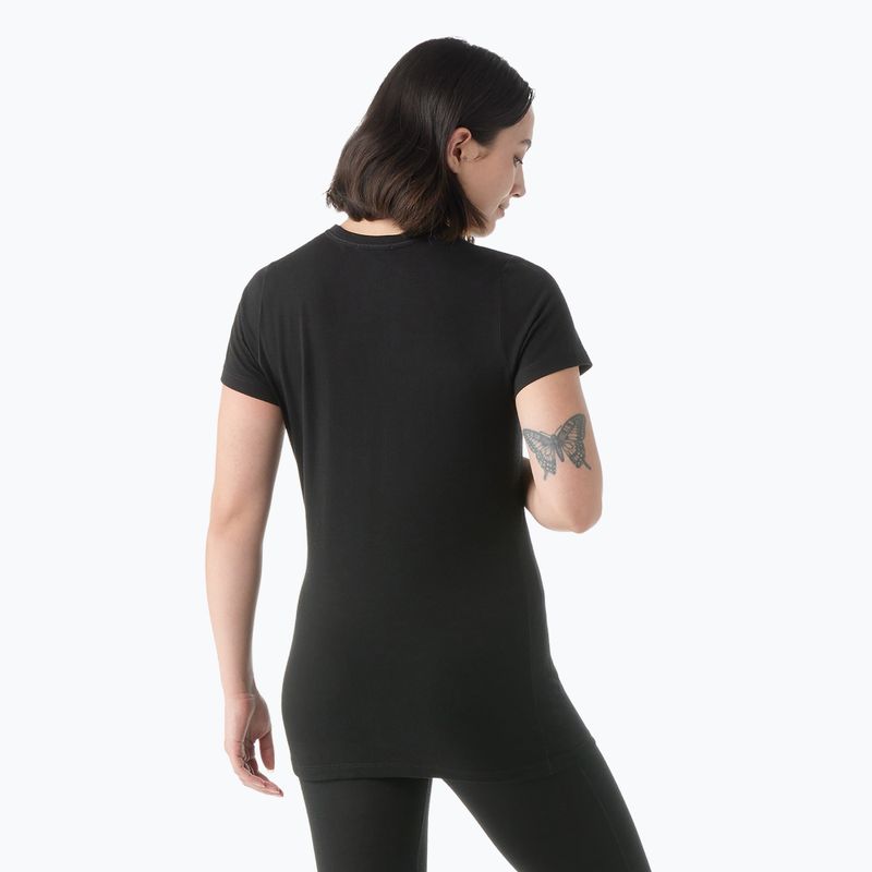 T-shirt termica Smartwool Merino da donna, nero 2