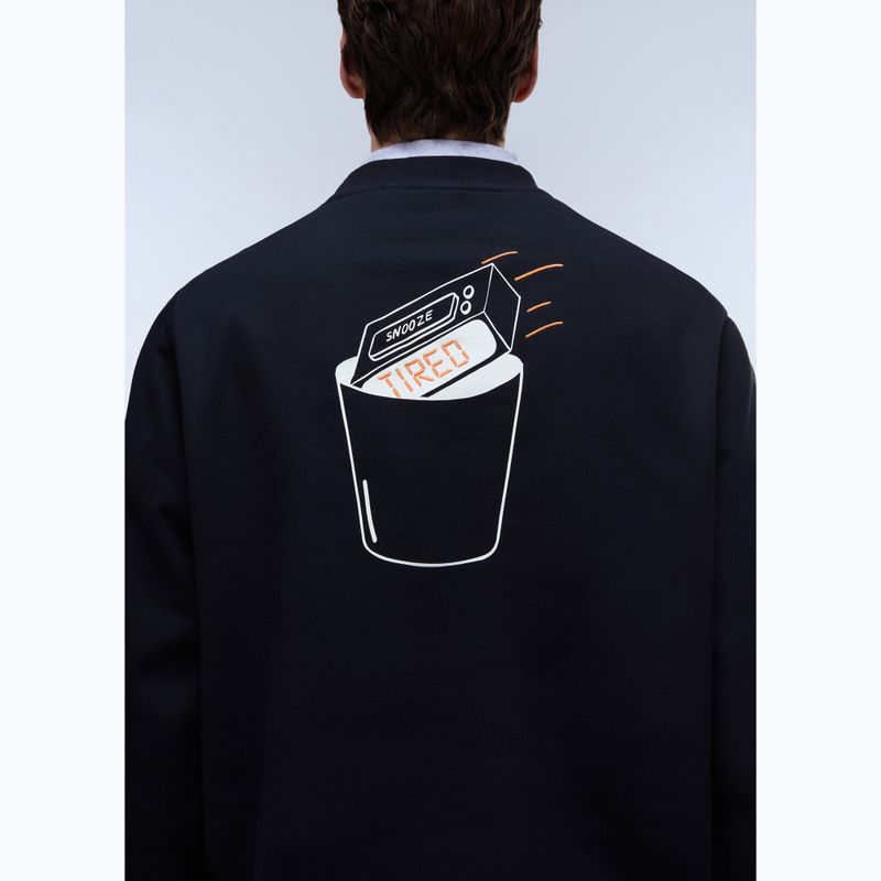 Felpa da uomo Napapijri Relaxed Fit black beauty 5