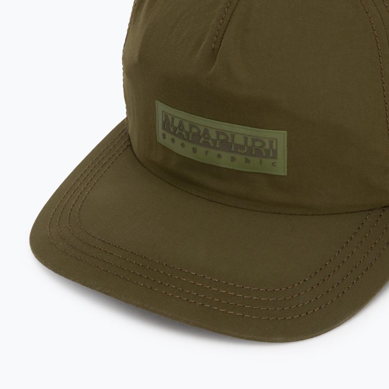 Cappellino da uomo con visiera Napapijri F-Box Logo dark olive 3