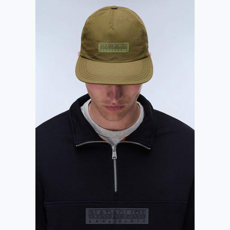 Cappellino da uomo con visiera Napapijri F-Box Logo dark olive 5
