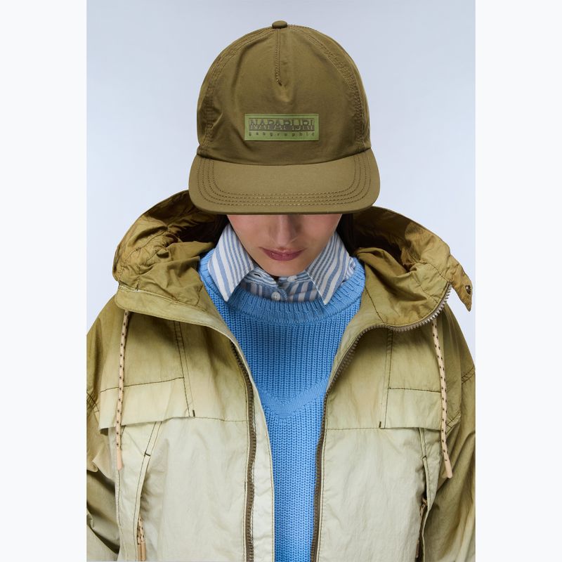Cappellino da uomo con visiera Napapijri F-Box Logo dark olive 6