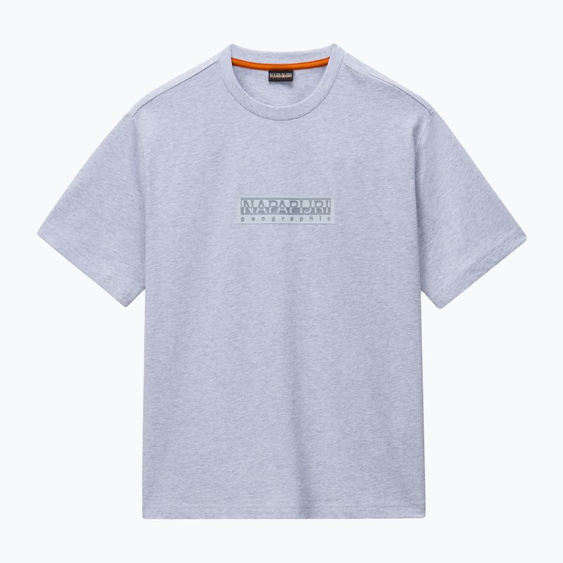 T-shirt uomo Napapijri S-Box Logo light grey melange 4