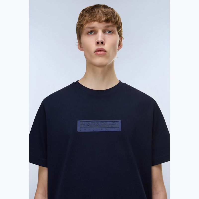 T-shirt uomo Napapijri S-Box Logo navy blue 3