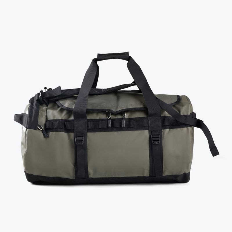 The North Face Base Camp Duffel M 71 l nuova borsa da viaggio taupe verde/nero 2