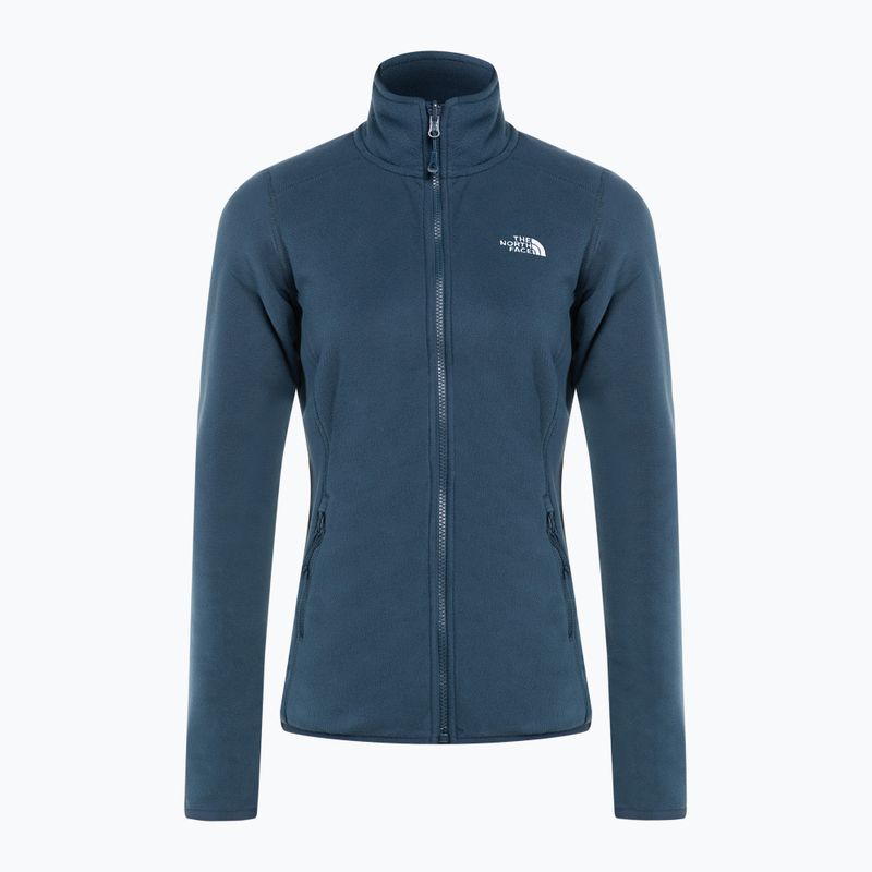 Felpa trekking donna The North Face 100 Glacier FZ summit navy