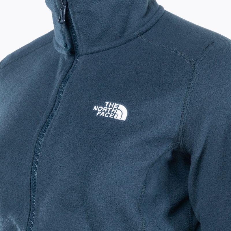 Felpa trekking donna The North Face 100 Glacier FZ summit navy 3