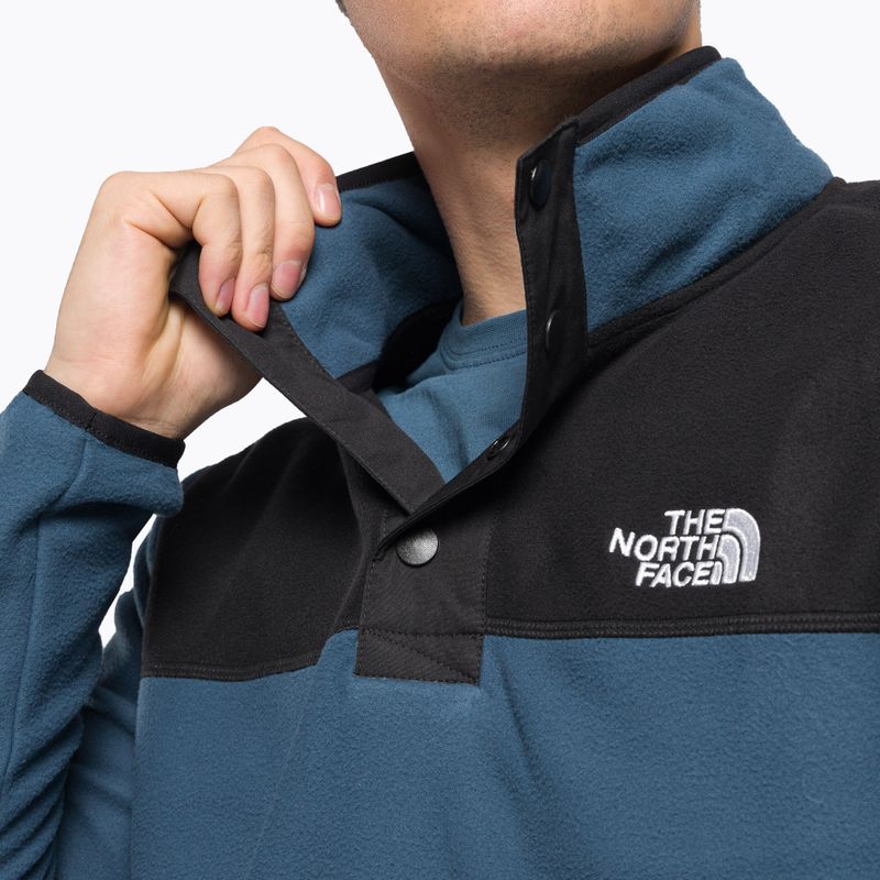 Felpa da trekking da uomo The North Face Homesafe Snap Neck Fleece Pullover blu scuro/nero 5