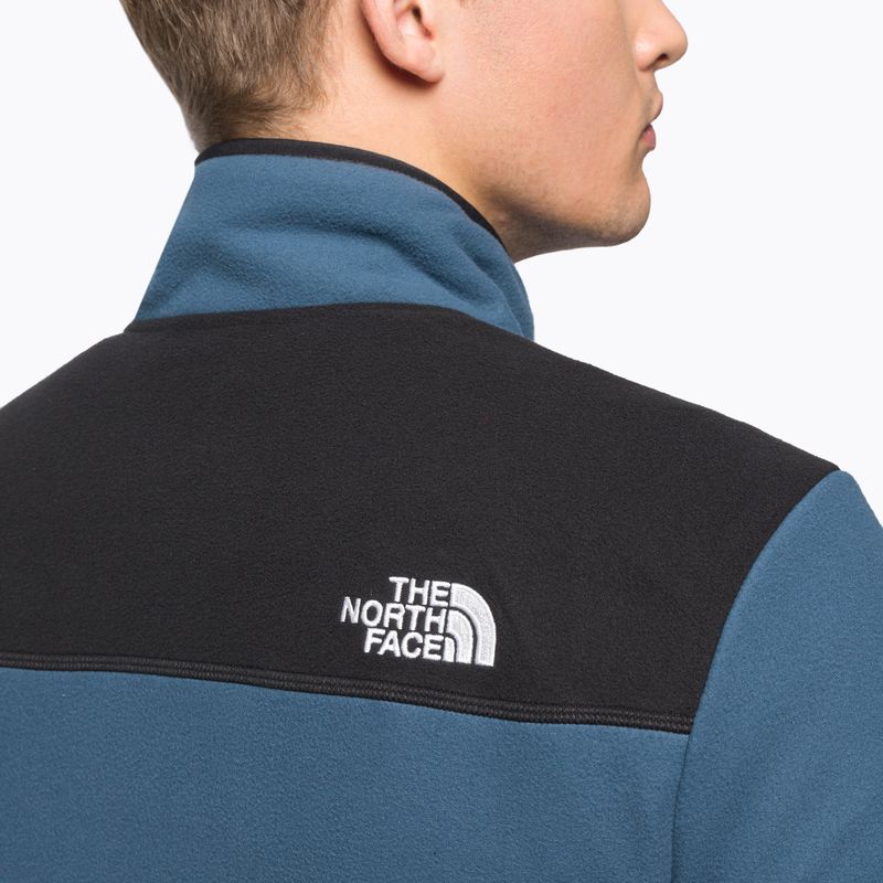 Felpa da trekking da uomo The North Face Homesafe Snap Neck Fleece Pullover blu scuro/nero 6