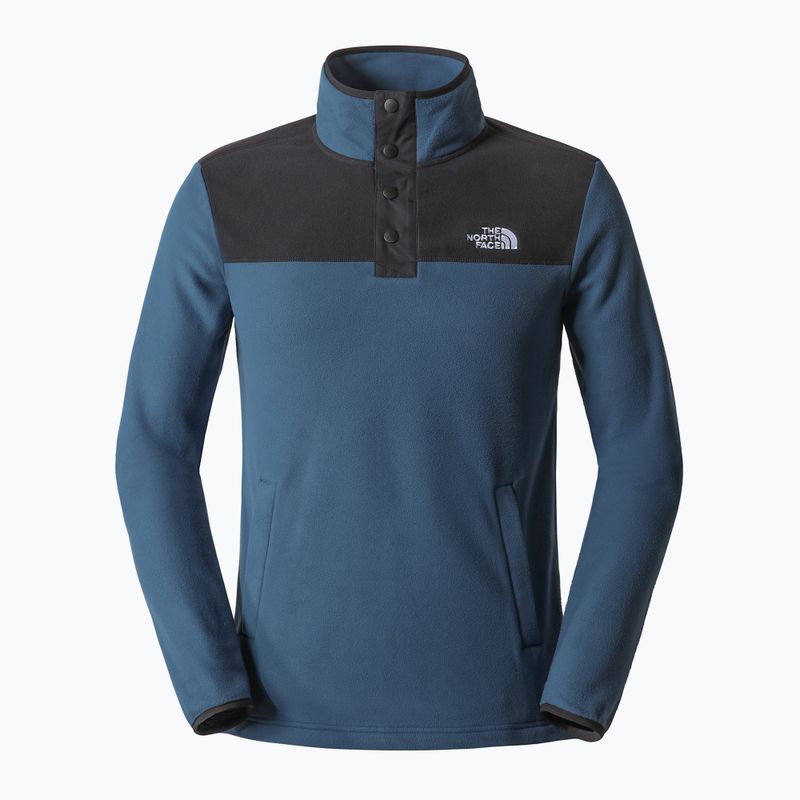 Felpa da trekking da uomo The North Face Homesafe Snap Neck Fleece Pullover blu scuro/nero 10