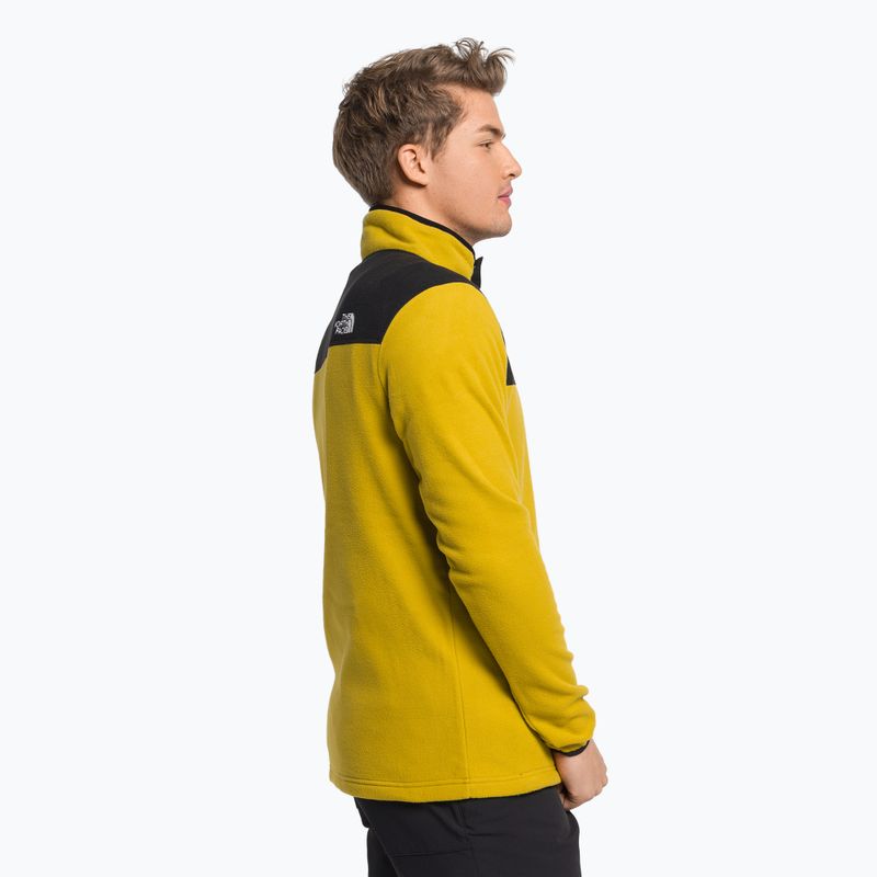 Felpa trekking da uomo The North Face Homesafe Snap Neck Fleece Pullover oro minerale 3