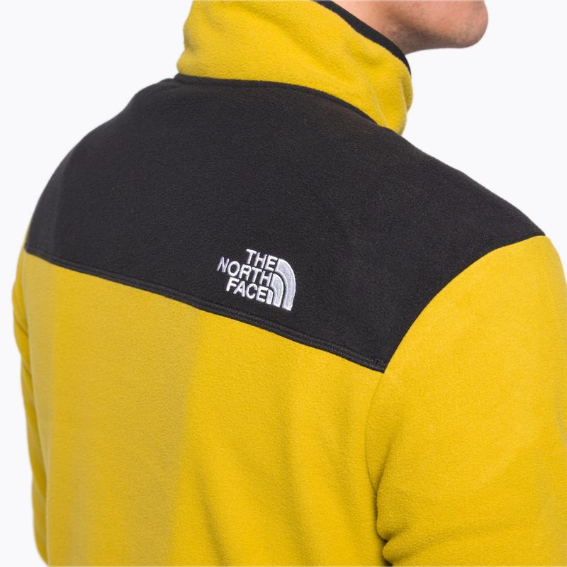 Felpa trekking da uomo The North Face Homesafe Snap Neck Fleece Pullover oro minerale 5