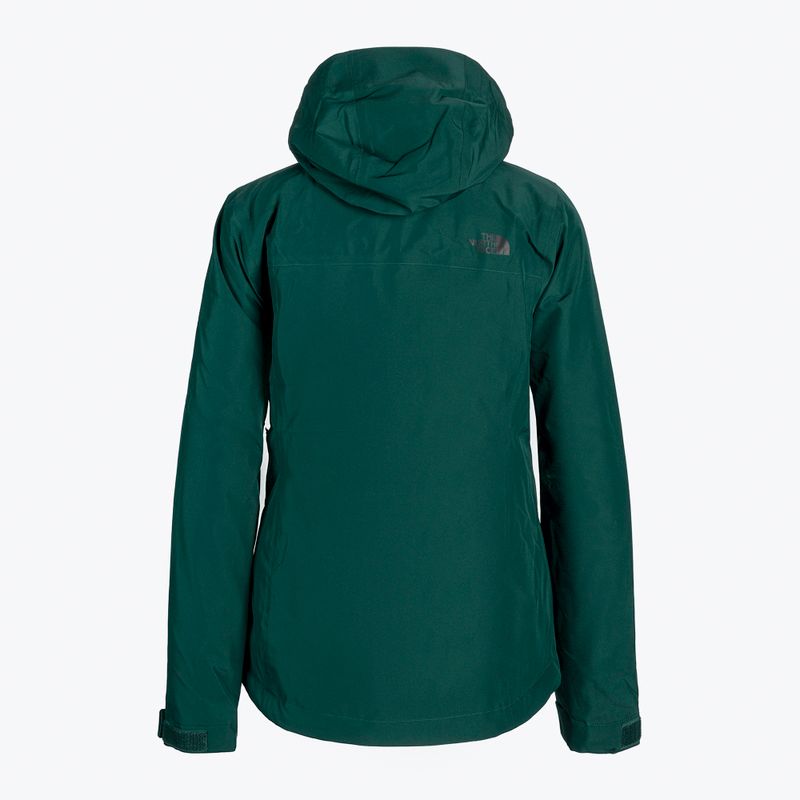 Giacca da pioggia da donna The North Face Dryzzle Futurelight Insulated verde ponderosa 10