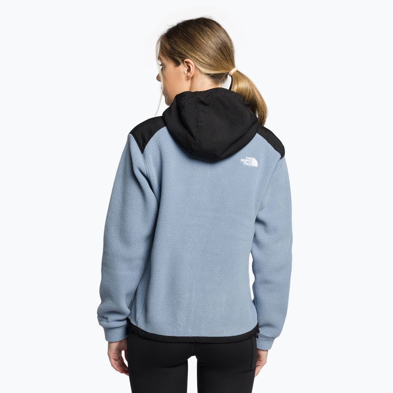 Felpa trekking donna The North Face Alpine Polartec 200 FZ con cappuccio folk blu/nero 4