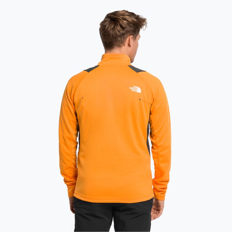 Felpa trekking da uomo The North Face AO Midlayer FZ arancio cono/grigio asfalto 4