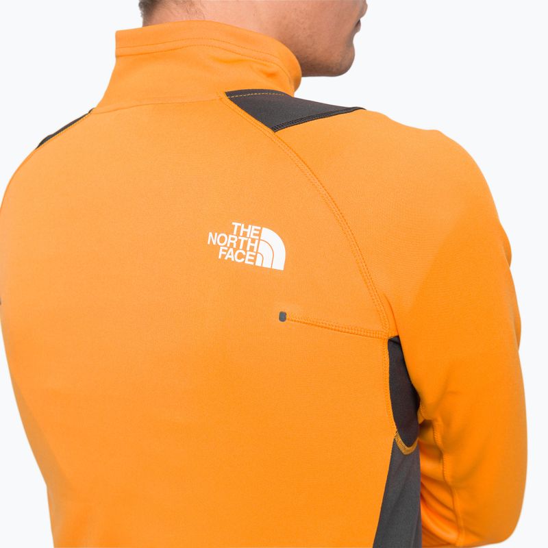 Felpa trekking da uomo The North Face AO Midlayer FZ arancio cono/grigio asfalto 5