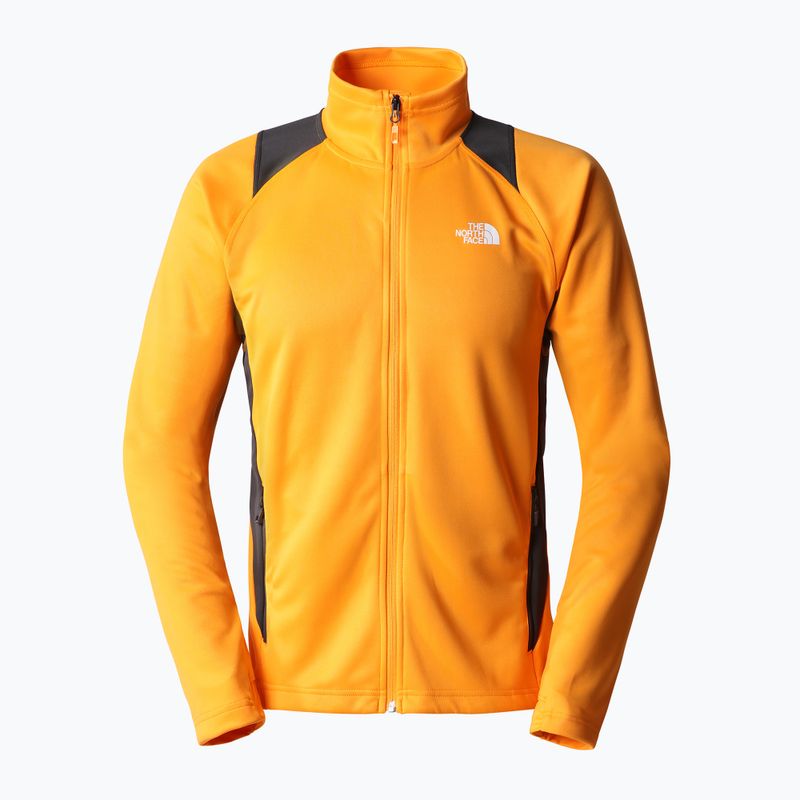 Felpa trekking da uomo The North Face AO Midlayer FZ arancio cono/grigio asfalto 9