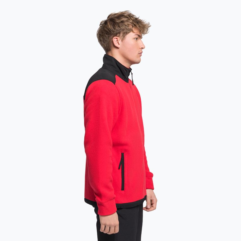 Felpa da trekking da uomo The North Face Alpine Polartec 200 FZ tnf rosso/nero 3