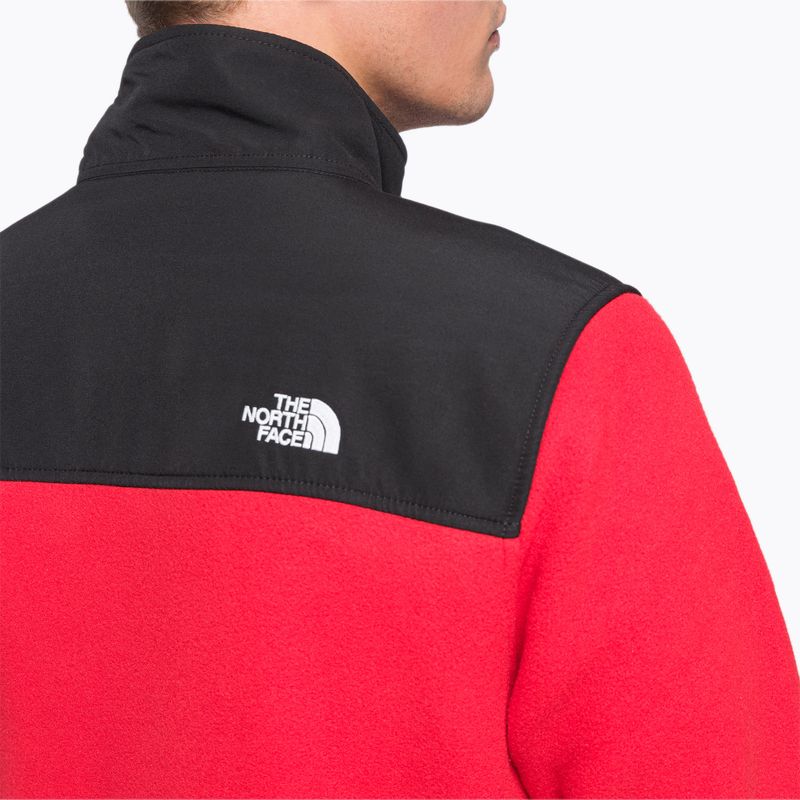 Felpa da trekking da uomo The North Face Alpine Polartec 200 FZ tnf rosso/nero 5