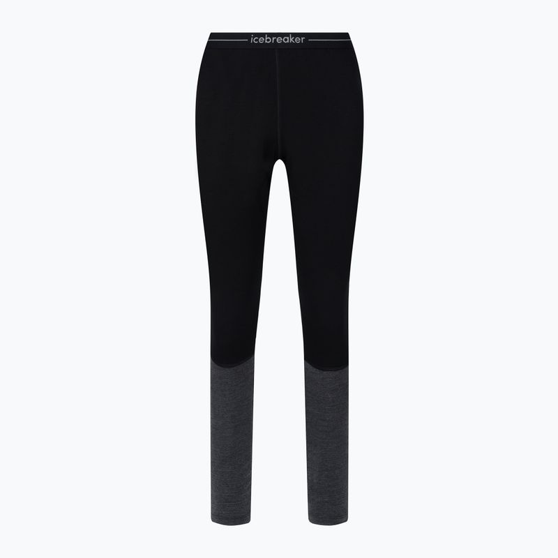 Pantaloni termici da uomo icebreaker ZoneKnit 260 nero/jet heather/cb 6