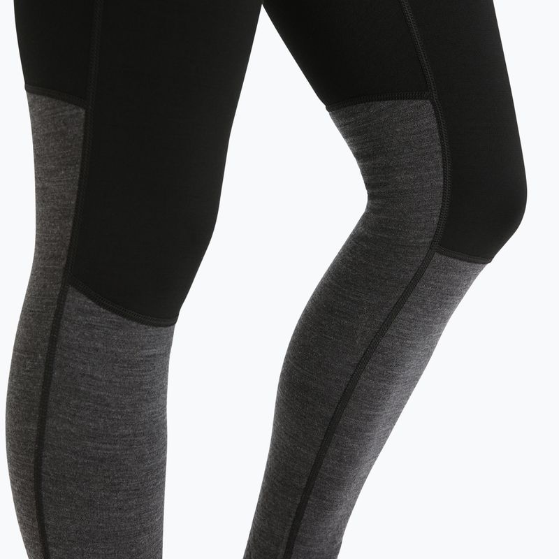 Pantaloni termici donna icebreaker ZoneKnit 200 nero/jet heather/cb 5