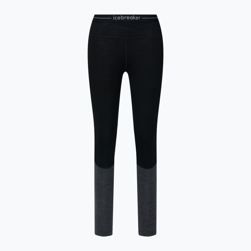 Pantaloni termici donna icebreaker ZoneKnit 200 nero/jet heather/cb 7