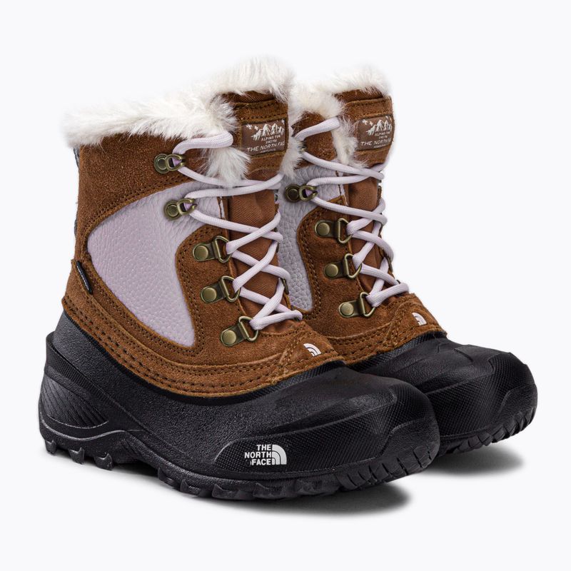 Stivali da neve per bambini The North Face Shellista Extreme marrone tostato/lavanda nebbia 4