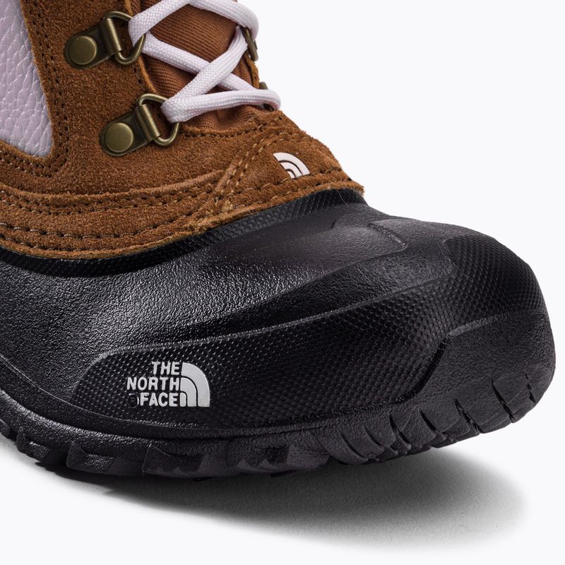 Stivali da neve per bambini The North Face Shellista Extreme marrone tostato/lavanda nebbia 7