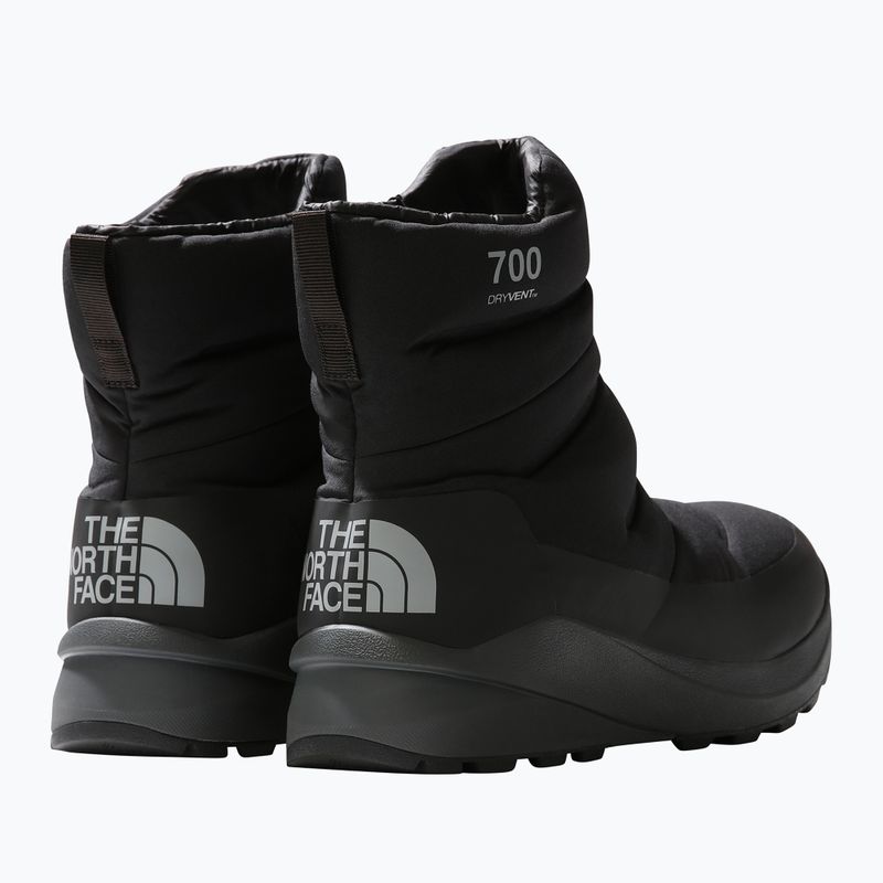 Stivali da neve da uomo The North Face Nuptse II Bootie WP nero/grigio asfalto 13