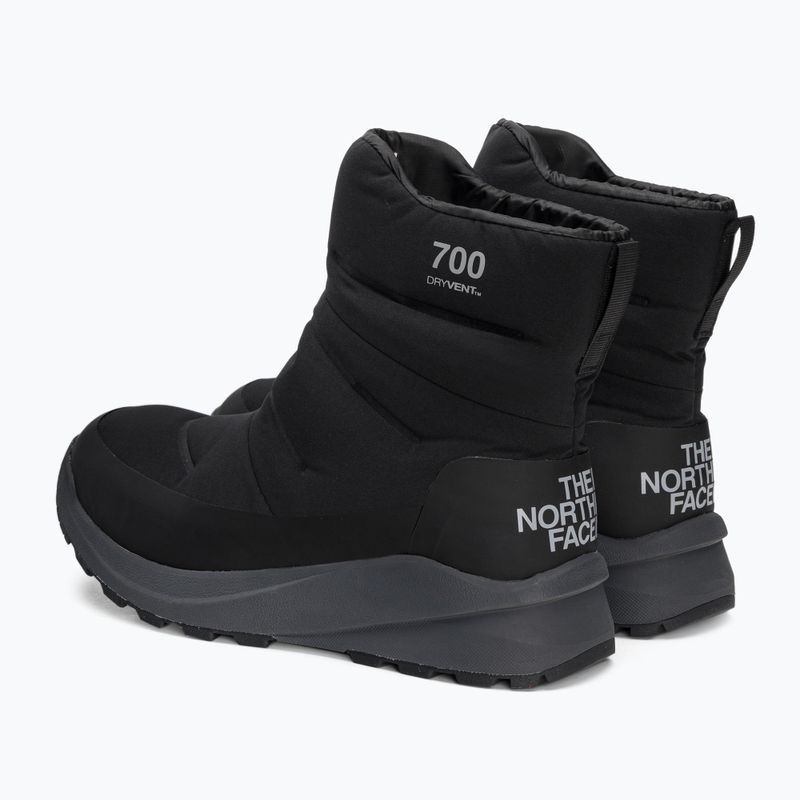 Stivali da neve da uomo The North Face Nuptse II Bootie WP nero/grigio asfalto 3