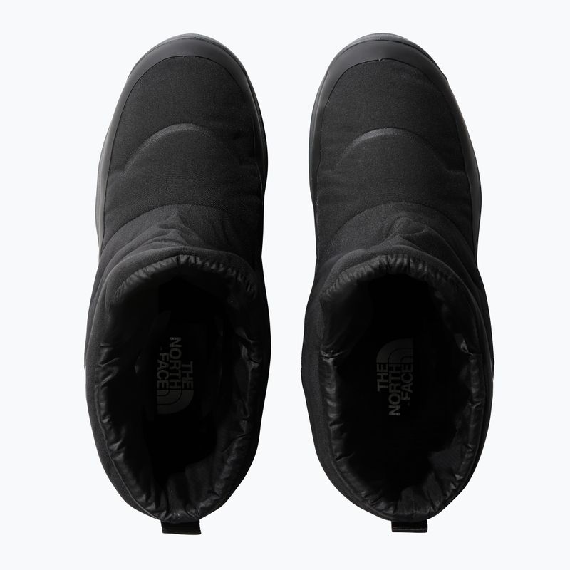 Stivali da neve da donna The North Face Nuptse II Bootie WP nero/grigio asfalto 13