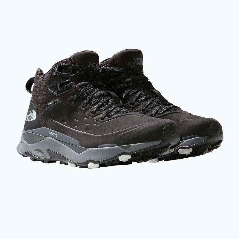 Scarponi da trekking da uomo The North Face Vectiv Exploris Mid Futurelight Leather nero/grigio stagno 10
