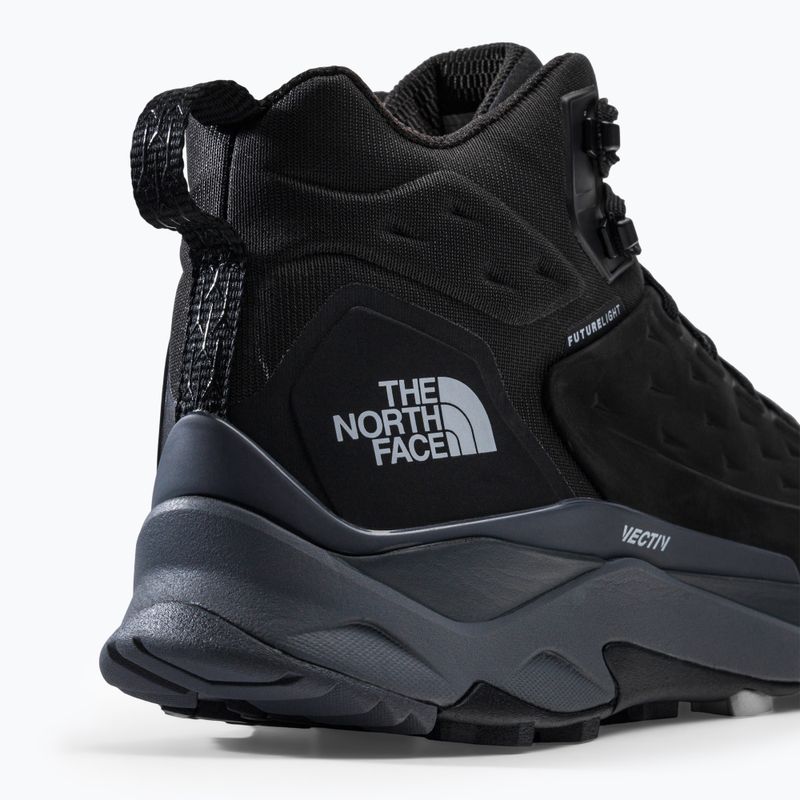 Scarponi da trekking da uomo The North Face Vectiv Exploris Mid Futurelight Leather nero/grigio stagno 8