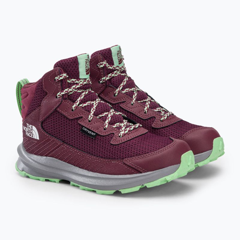Scarponcini da trekking per bambini The North Face Fastpack Hiker Mid WP rosso violetto/zenzero selvatico 5