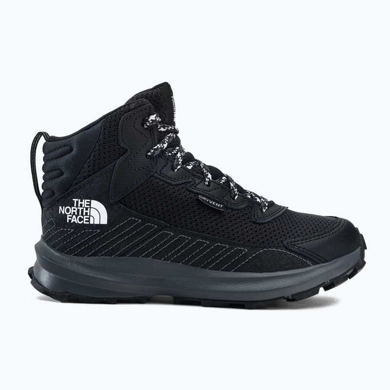 Stivali da trekking The North Face Fastpack Hiker Mid WP per bambini nero/nero 2